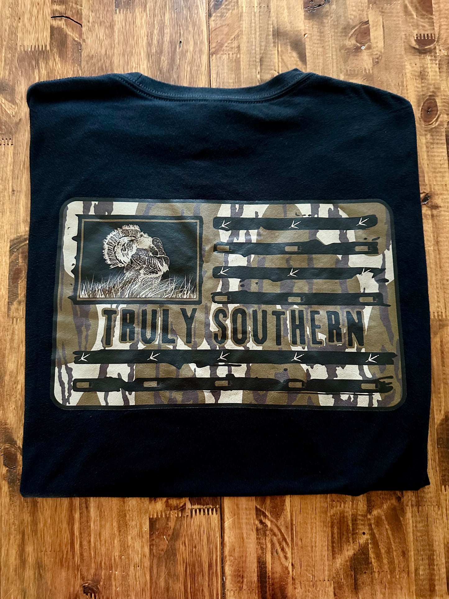 Turkey Flag on Camo T-Shirt