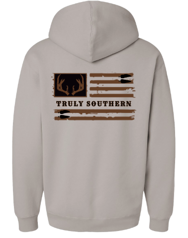 Buck Horn Flag Hoodie