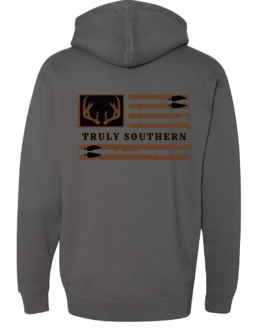 Buck Horn Flag Hoodie