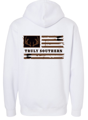 Buck Horn Flag Hoodie
