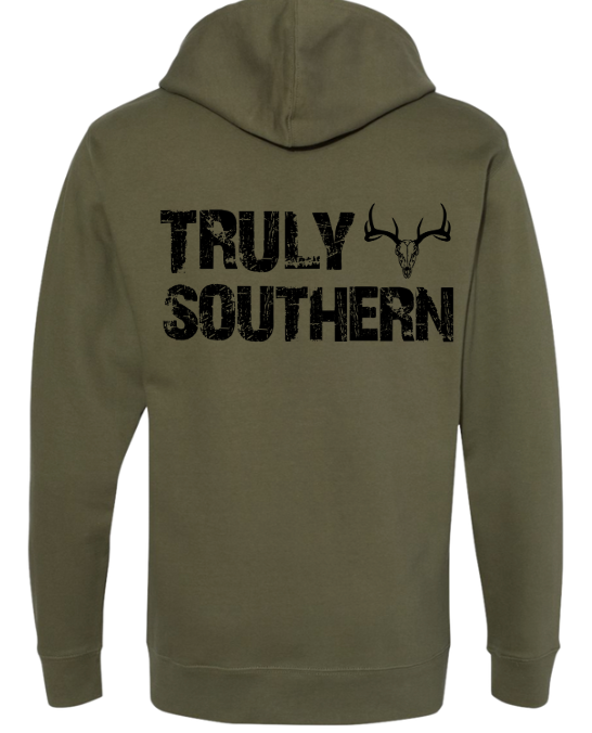 Truly Southern Buck Skull Hoodie