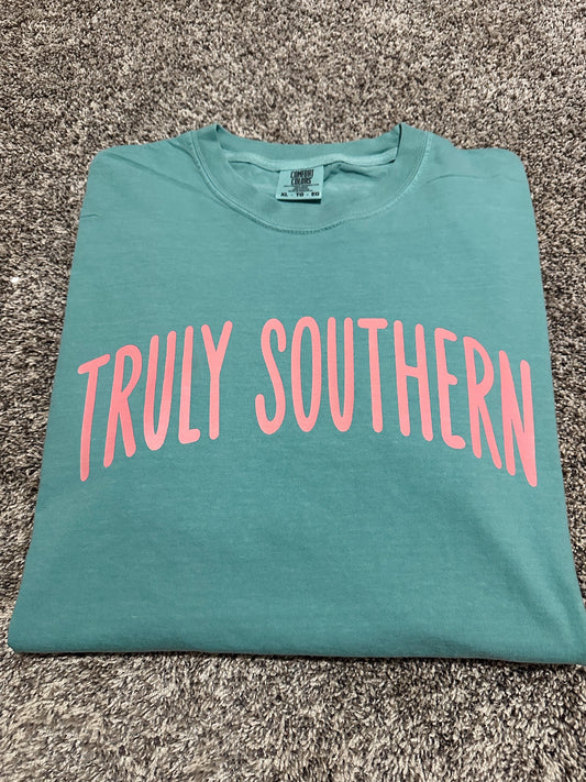 Pink on Teal T-Shirt