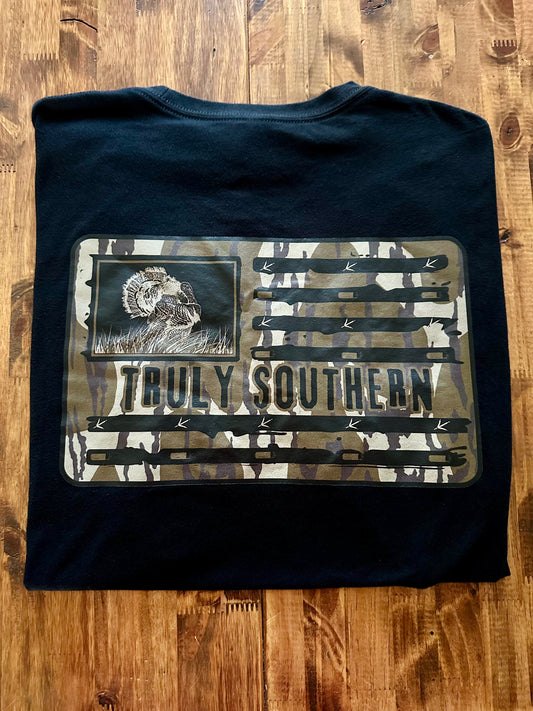 Turkey Flag on Camo T-Shirt