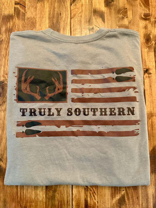 Buck Horn Flag T-Shirt