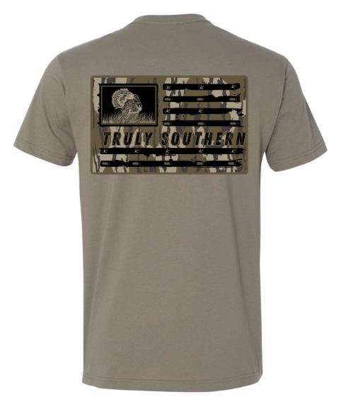 Turkey Flag on Camo T-Shirt