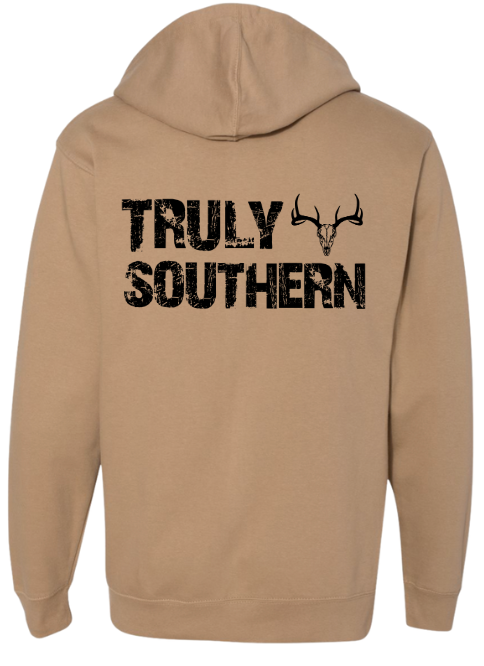 Truly Southern Buck Skull Hoodie