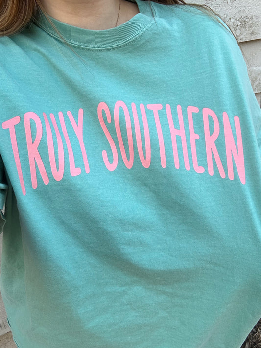 Pink on Teal T-Shirt